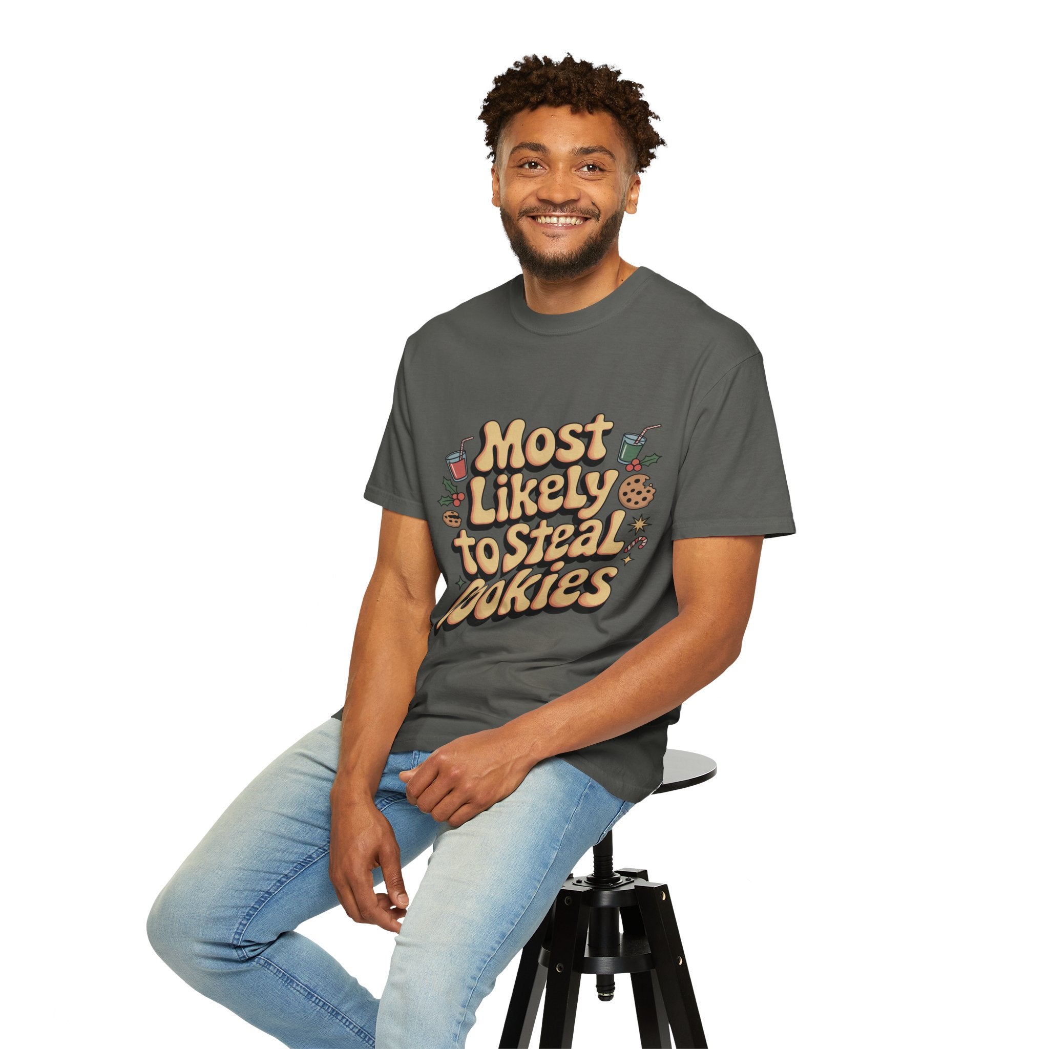 Vintage Christmas Cookie Thief T-shirt