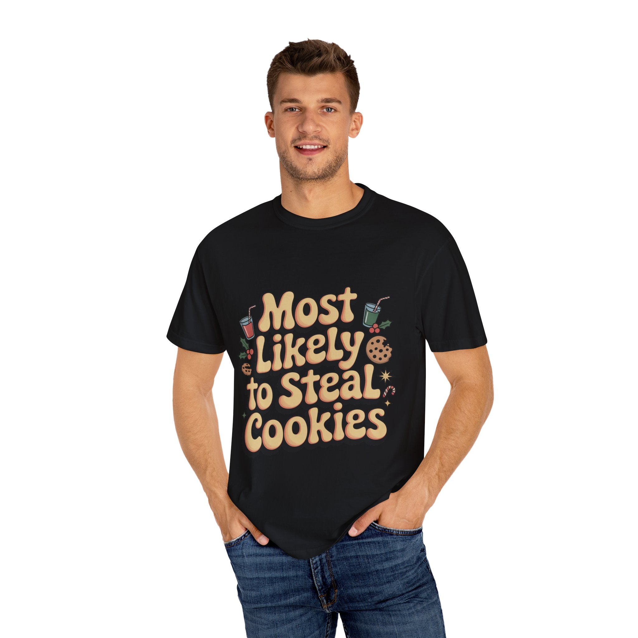 Vintage Christmas Cookie Thief T-shirt