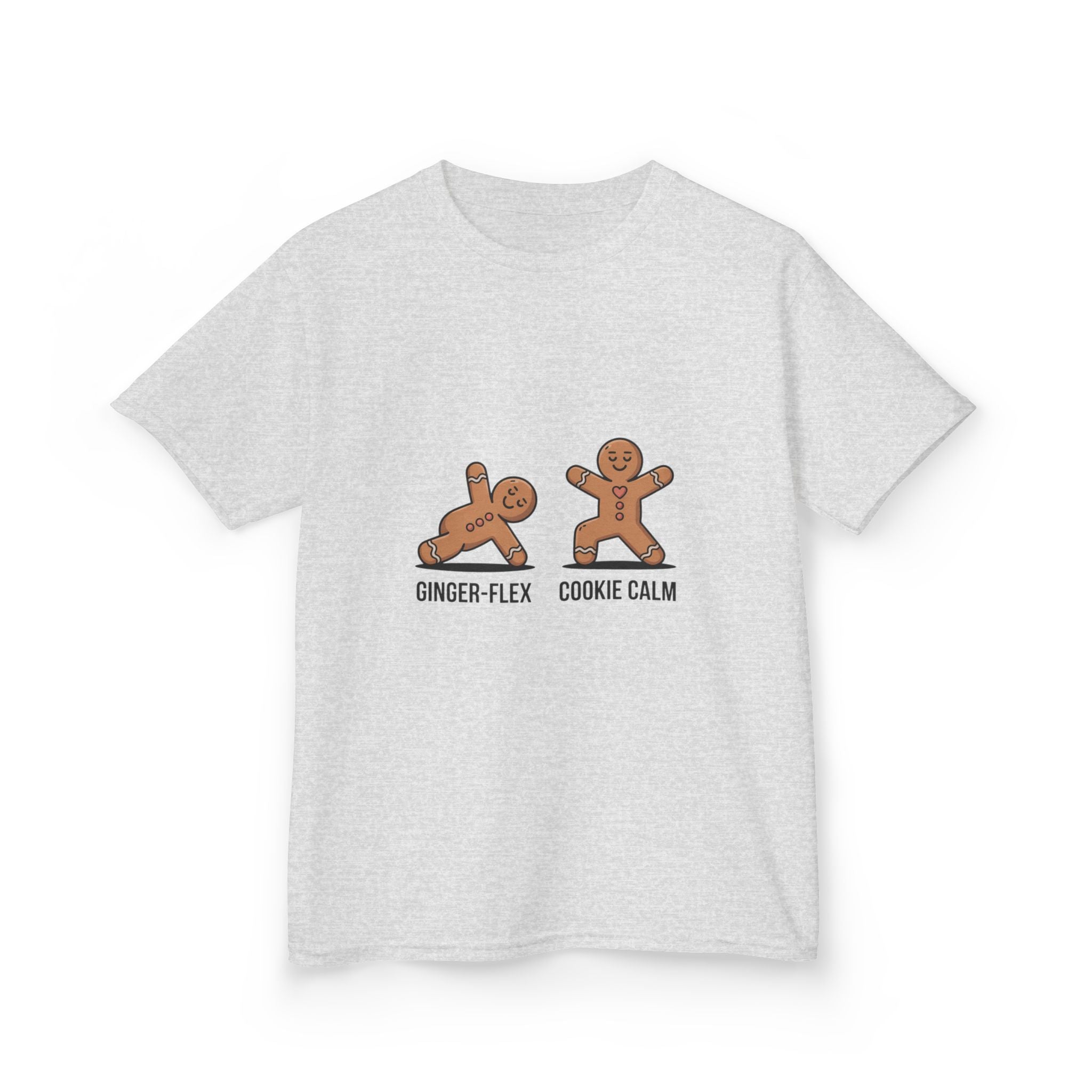 Gingerbread Workout Kids Tee - Ginger-Flex & Cookie Calm Design