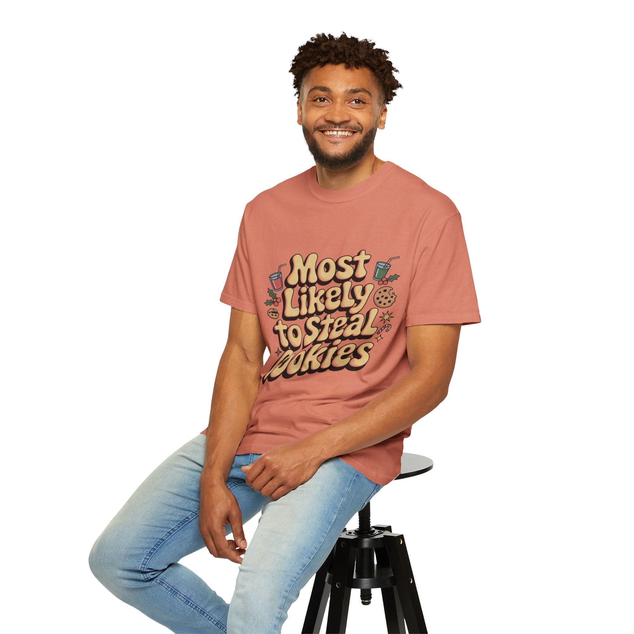 Vintage Christmas Cookie Thief T-shirt