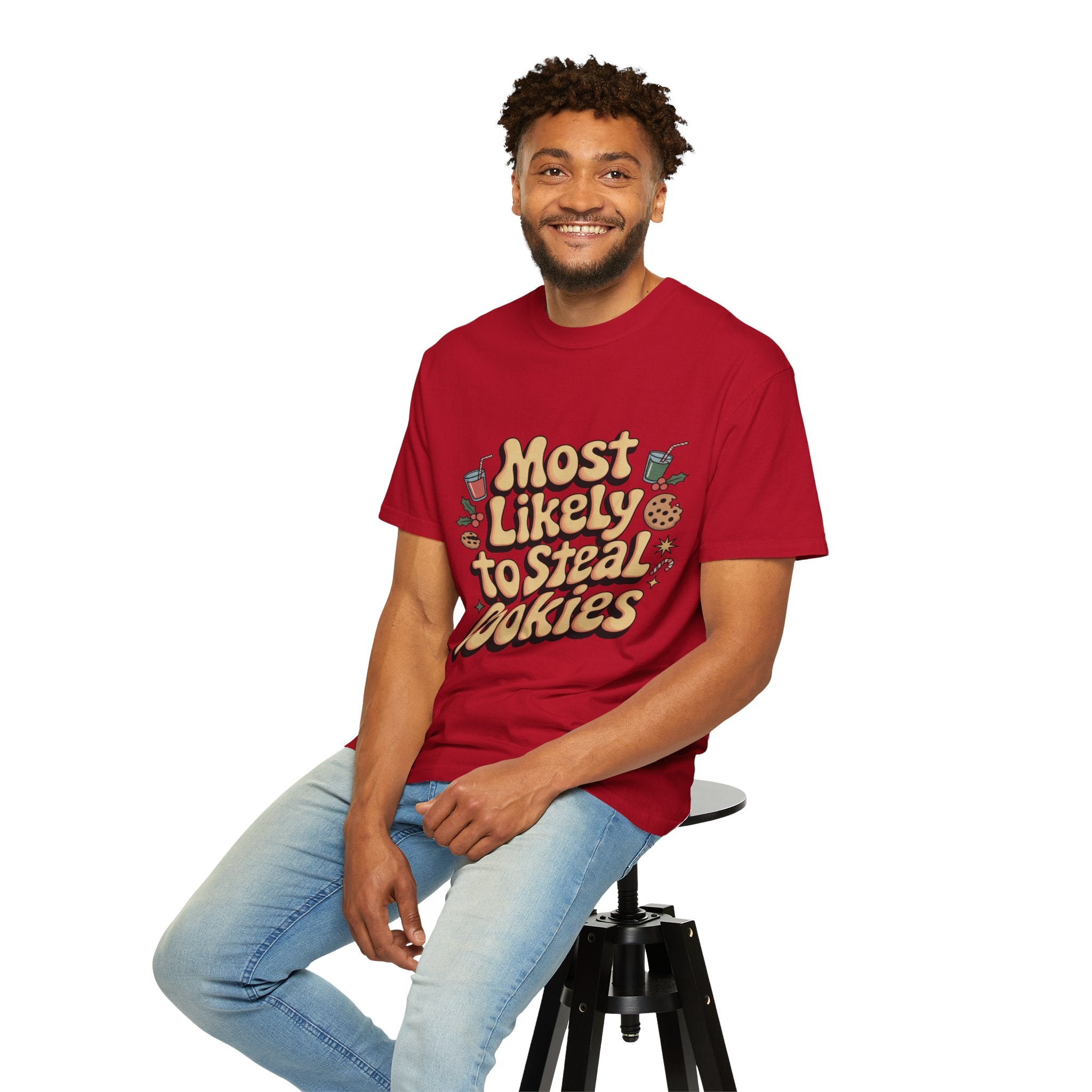 Vintage Christmas Cookie Thief T-shirt