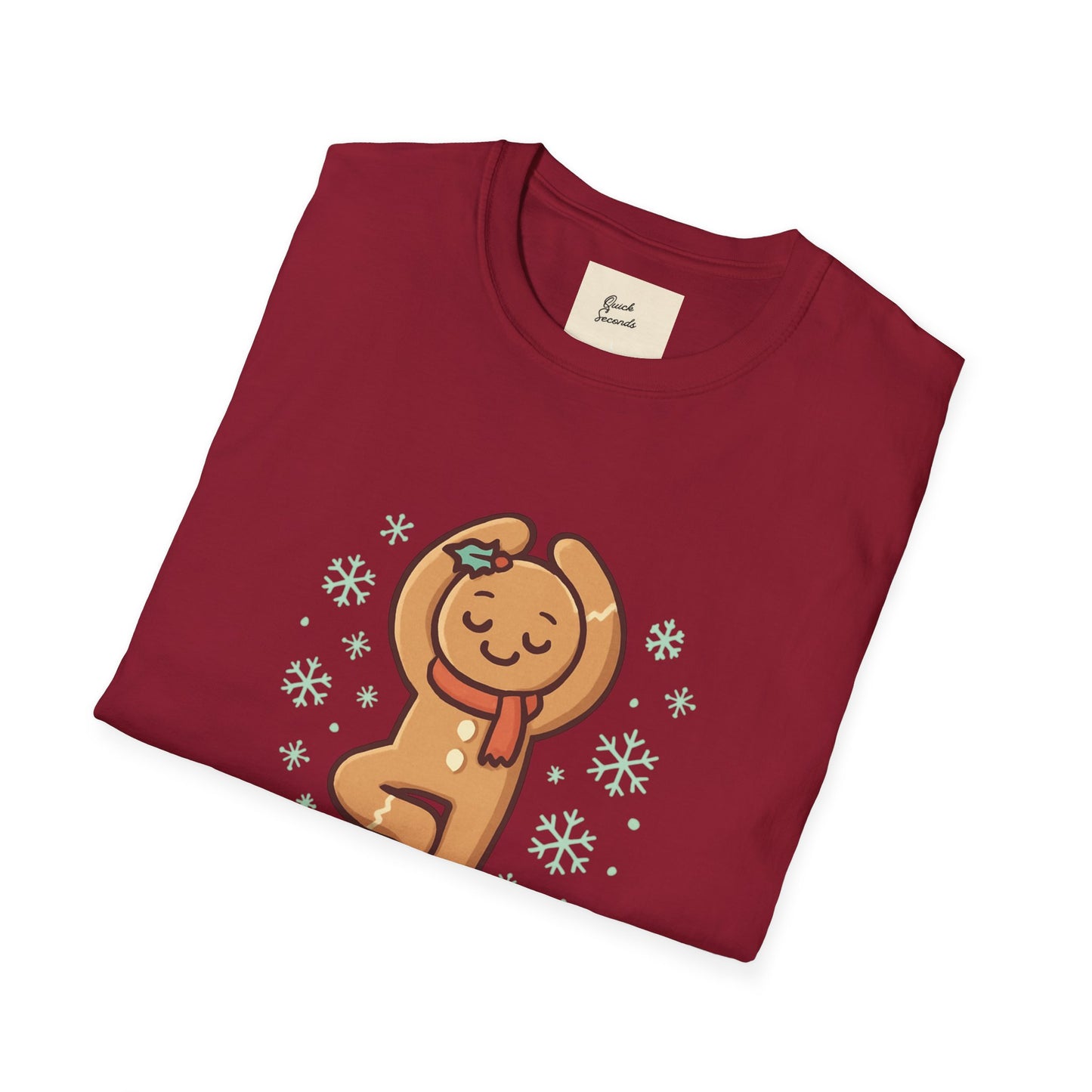 Yoga Gingerbread Man T-Shirt - Tree Pose Tidings