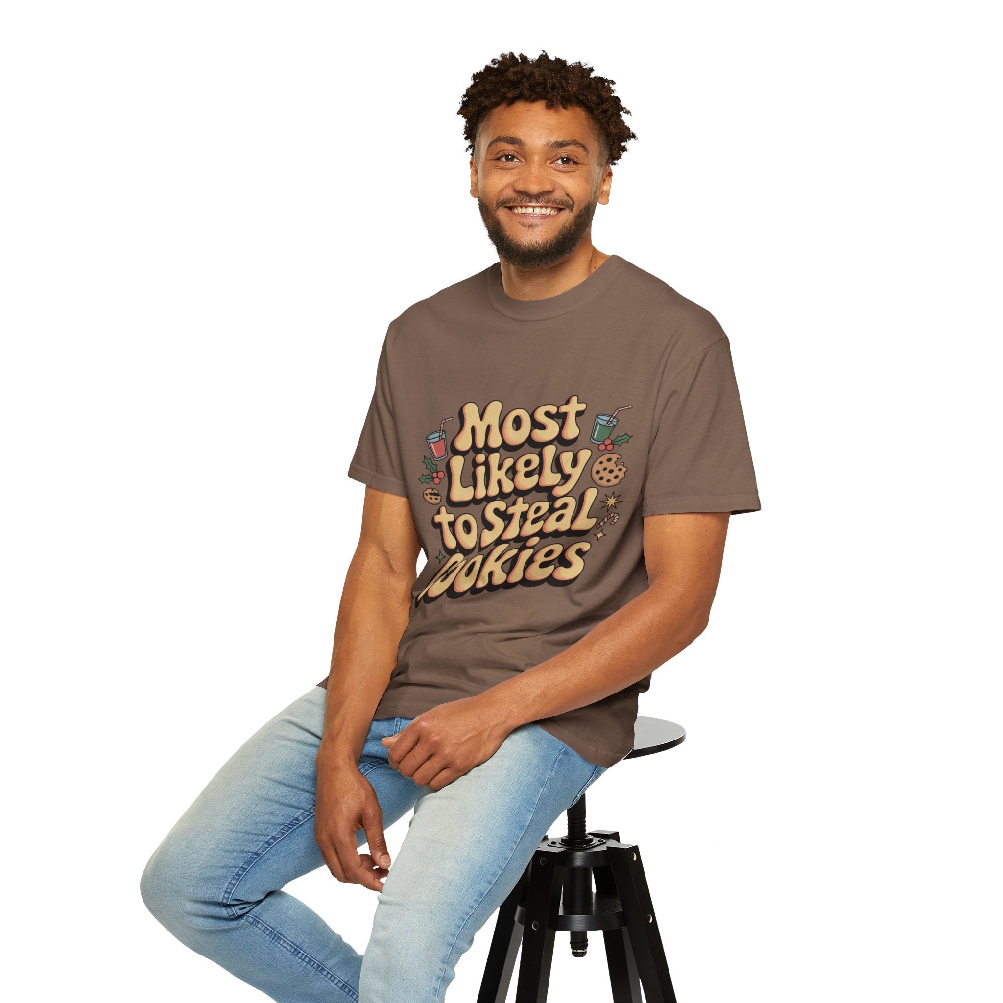 Vintage Christmas Cookie Thief T-shirt