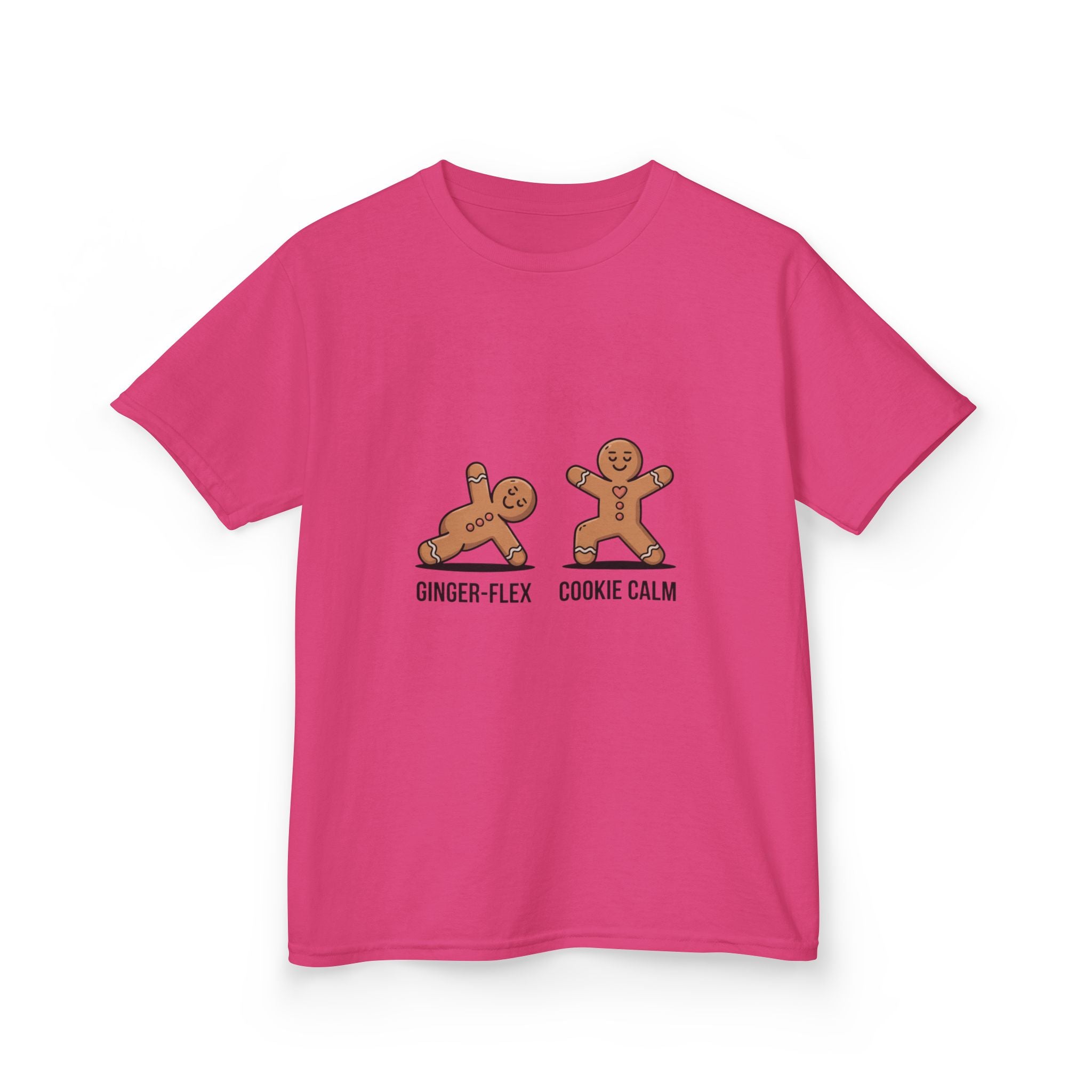 Gingerbread Workout Kids Tee - Ginger-Flex & Cookie Calm Design