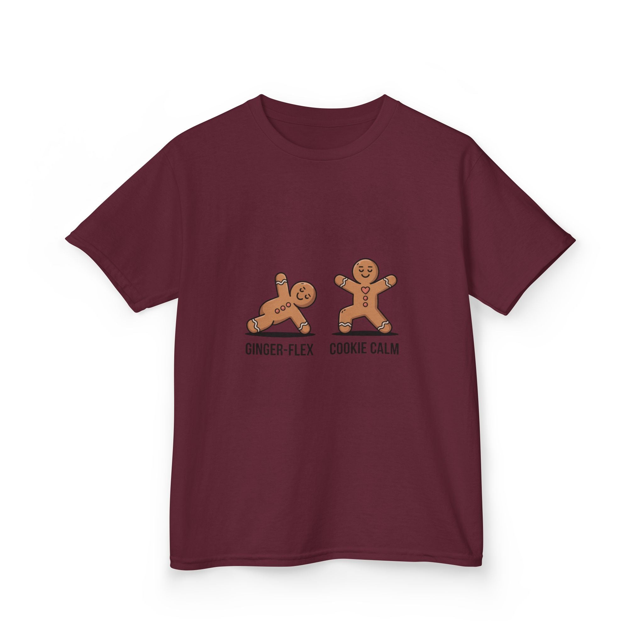 Gingerbread Workout Kids Tee - Ginger-Flex & Cookie Calm Design