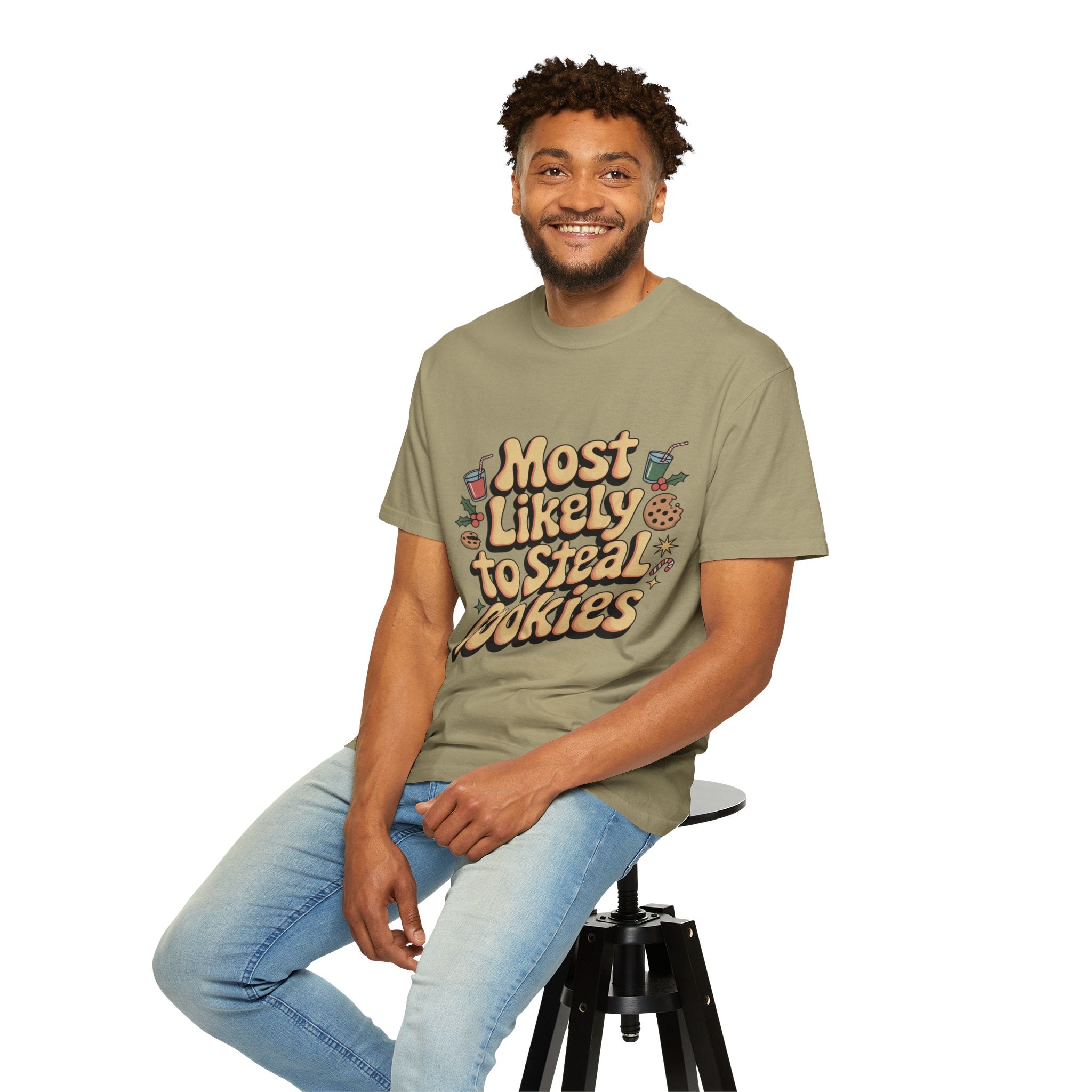 Vintage Christmas Cookie Thief T-shirt