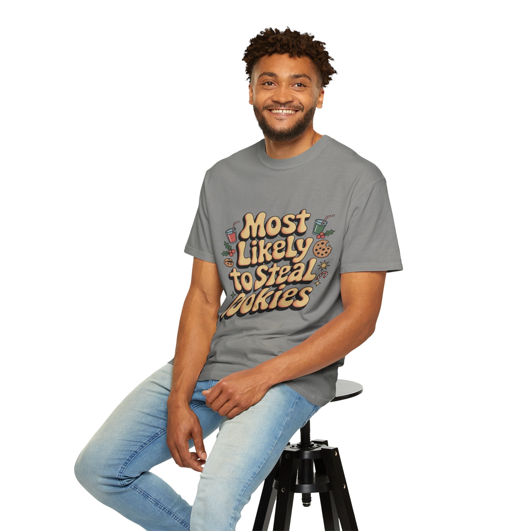 Vintage Christmas Cookie Thief T-shirt