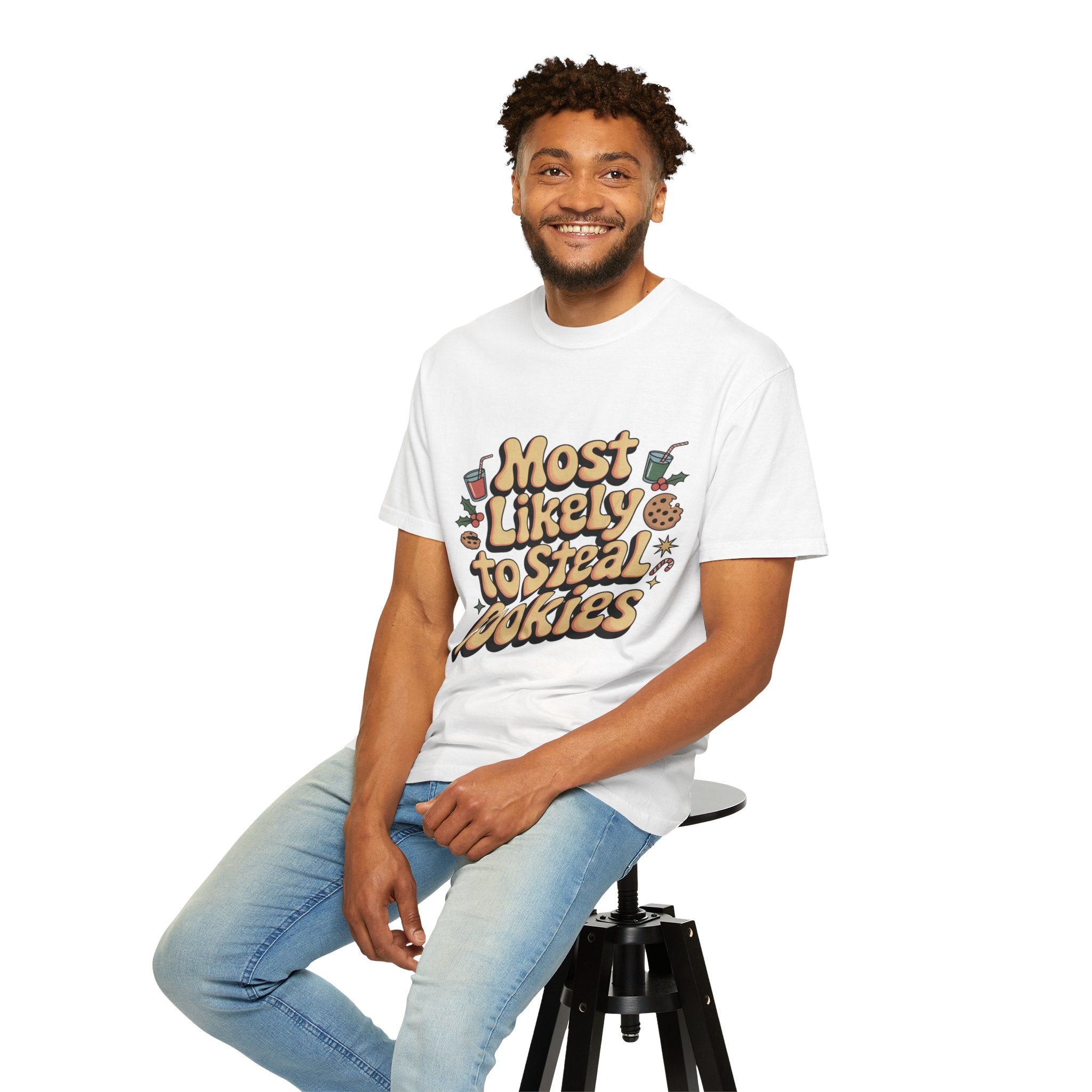 Vintage Christmas Cookie Thief T-shirt