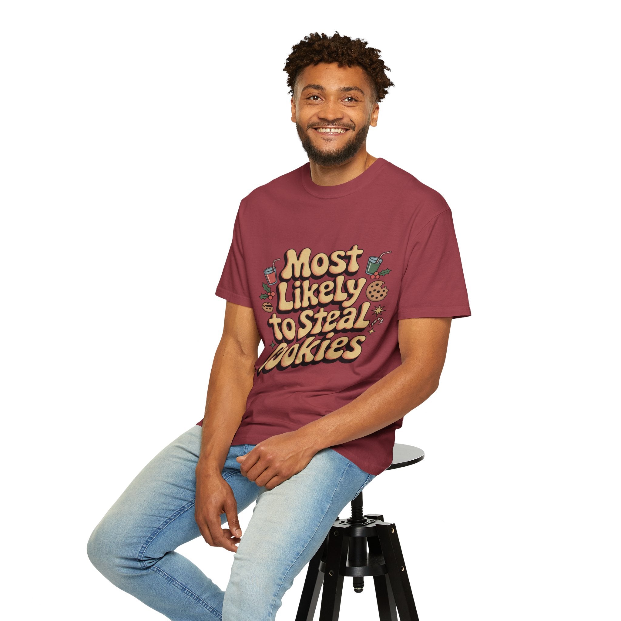 Vintage Christmas Cookie Thief T-shirt
