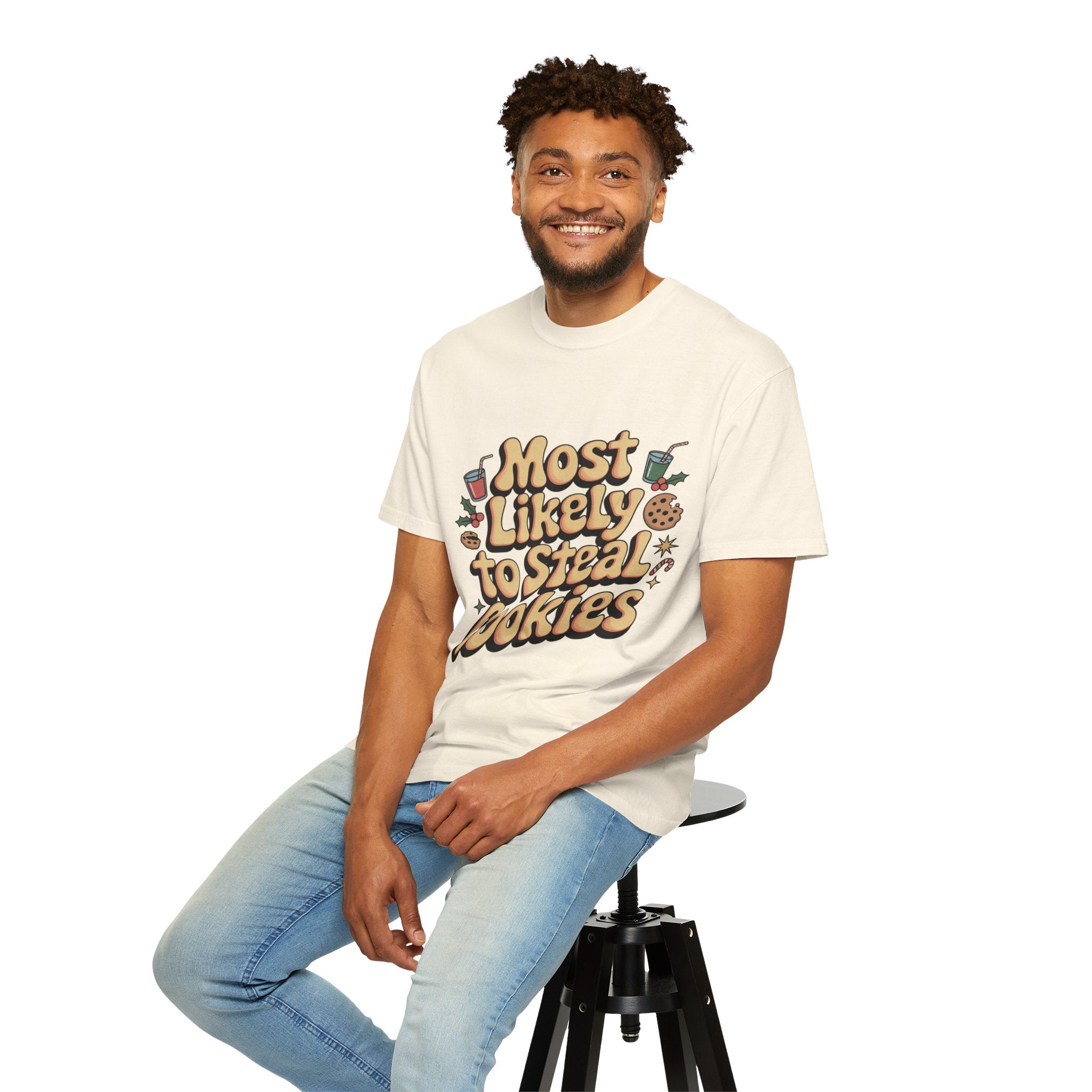 Vintage Christmas Cookie Thief T-shirt