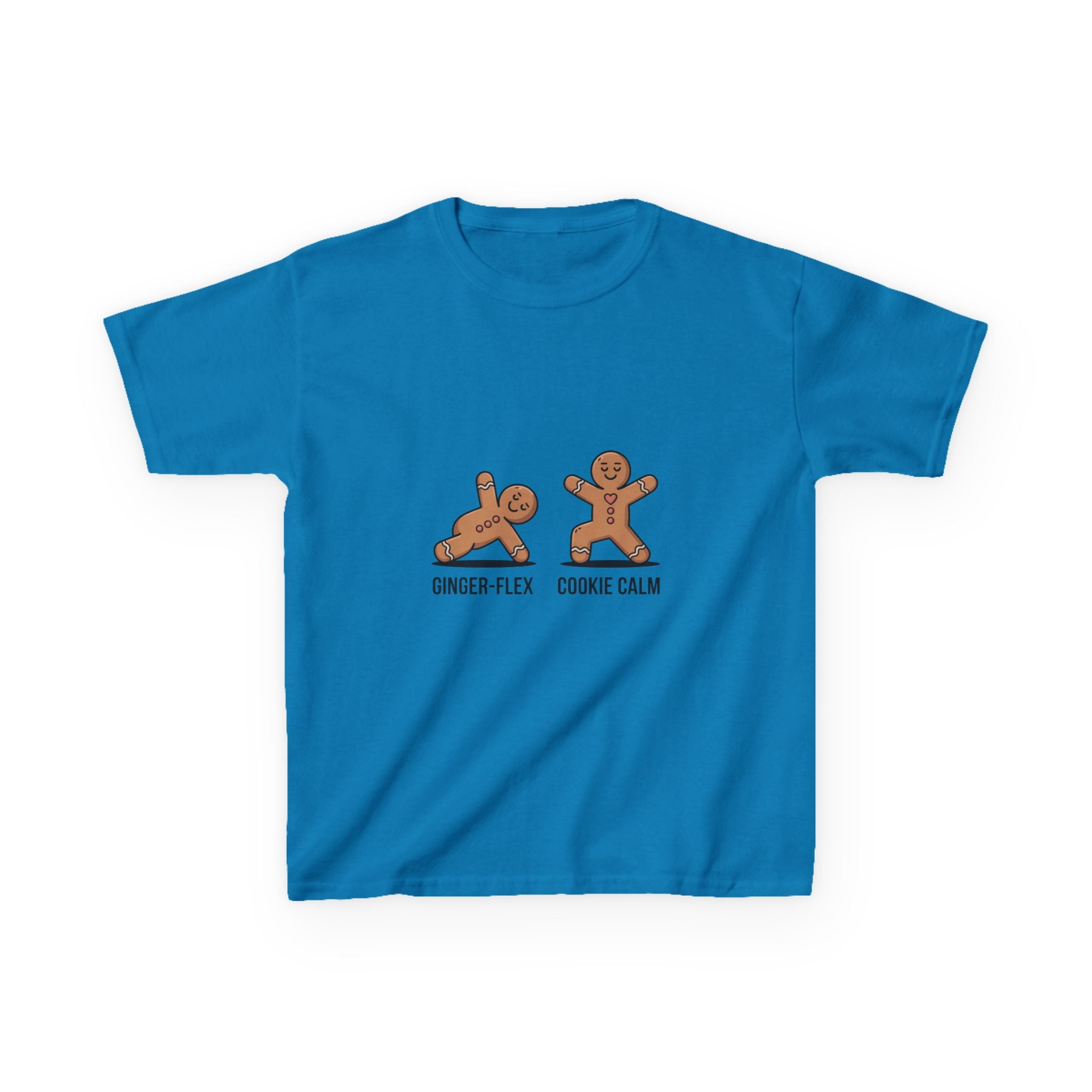 Gingerbread Workout Kids Tee - Ginger-Flex & Cookie Calm Design