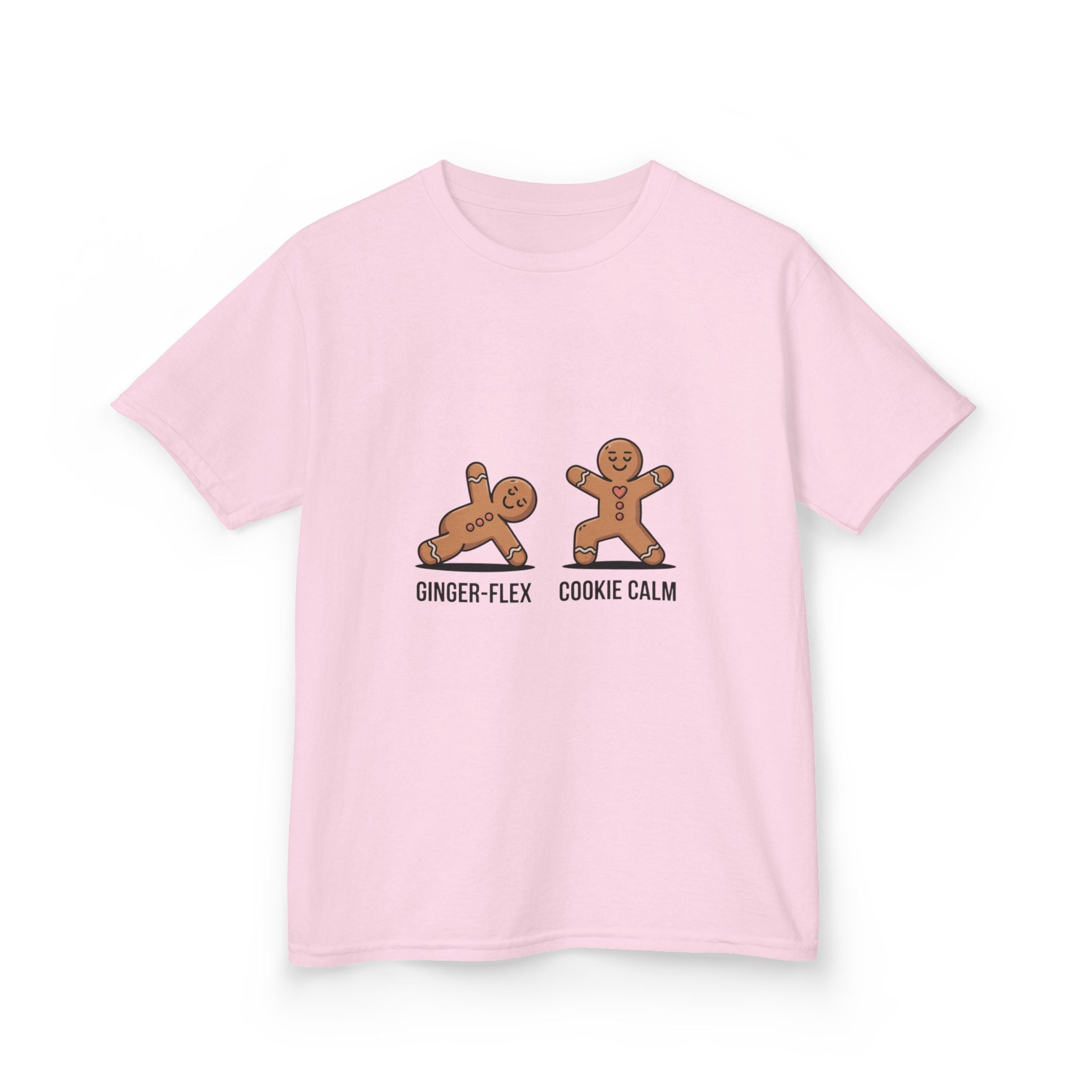 Gingerbread Workout Kids Tee - Ginger-Flex & Cookie Calm Design