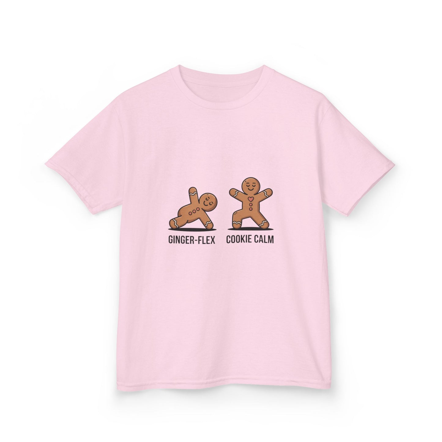 Gingerbread Workout Kids Tee - Ginger-Flex & Cookie Calm Design