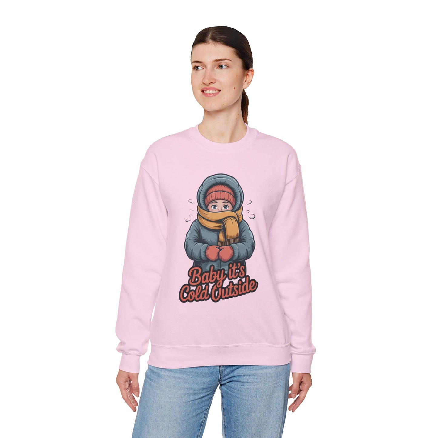Baby It’s Cold Outside Crewneck Sweatshirt - Cozy Unisex Winter Apparel