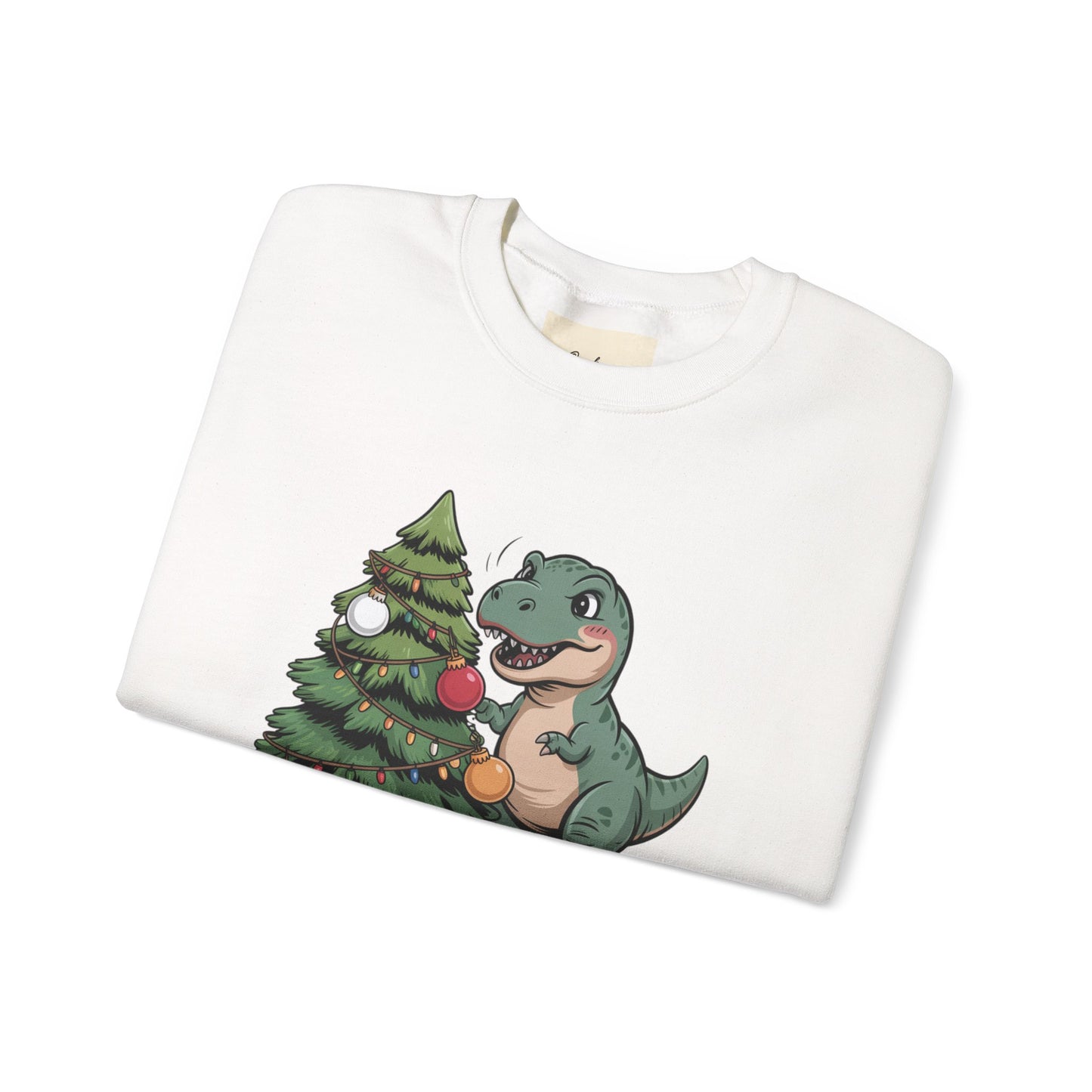 Get festive with the Christmas Crewneck Sweatshirt – Tree Rex Problems. Cozy, fun, and ideal for holiday parties or gifting this season.