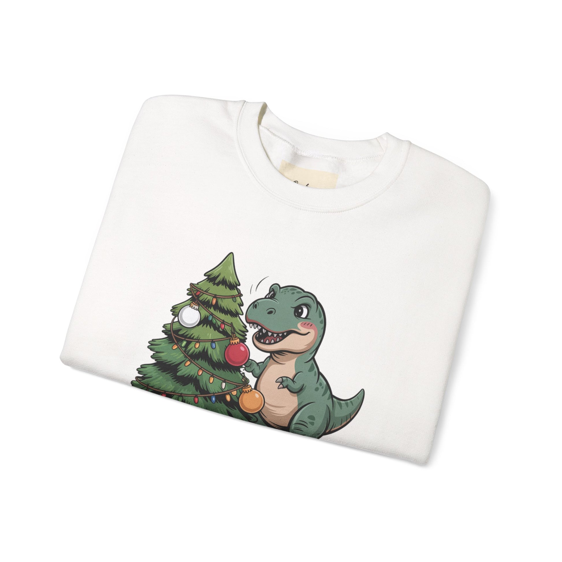 Get festive with the Christmas Crewneck Sweatshirt – Tree Rex Problems. Cozy, fun, and ideal for holiday parties or gifting this season.