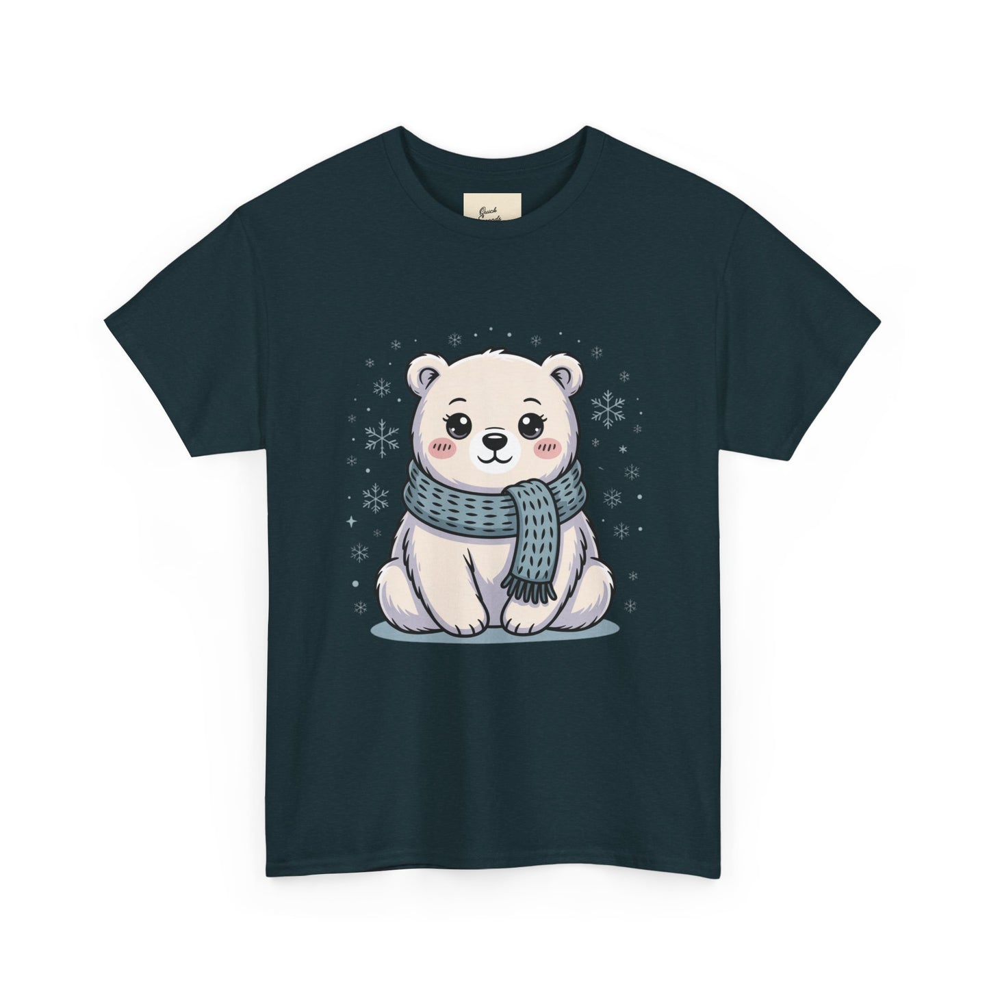 Cute Polar Bear Unisex Heavy Cotton Tee