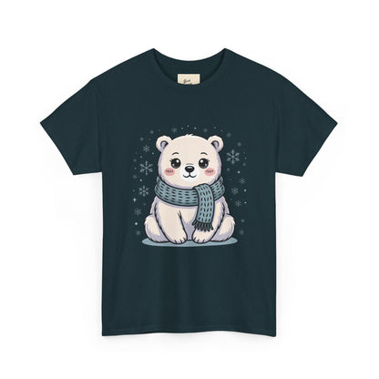 Cute Polar Bear Unisex Heavy Cotton Tee