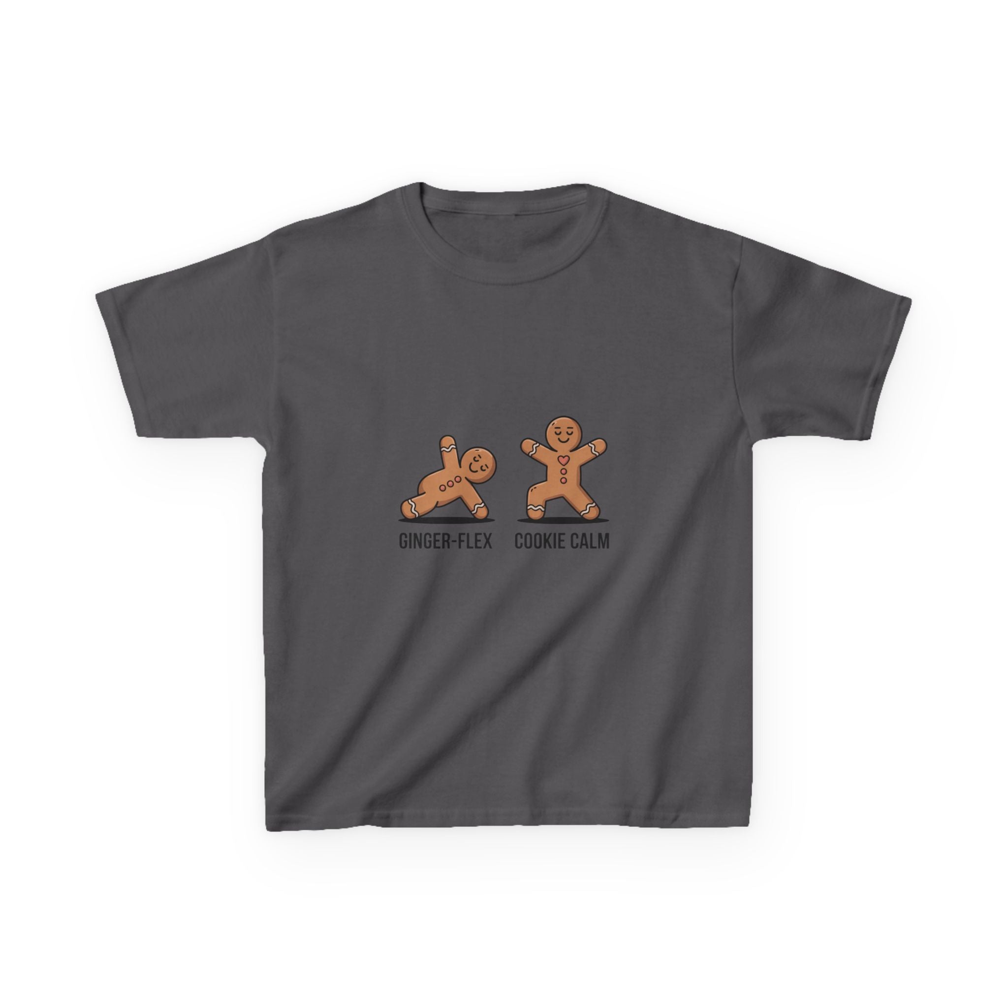 Gingerbread Workout Kids Tee - Ginger-Flex & Cookie Calm Design