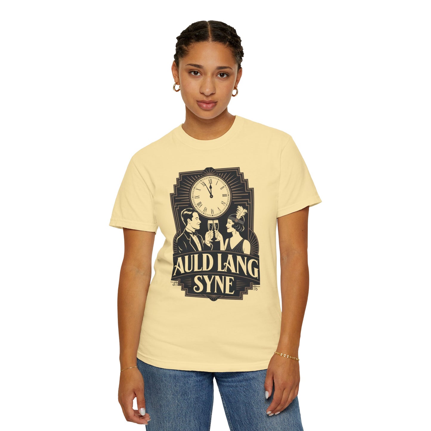Auld Lang Syne Unisex Garment-Dyed T-shirt