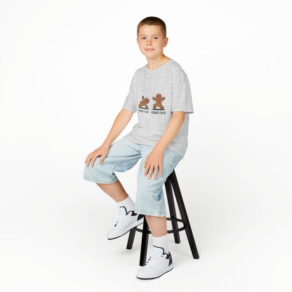 Gingerbread Workout Kids Tee - Ginger-Flex & Cookie Calm Design