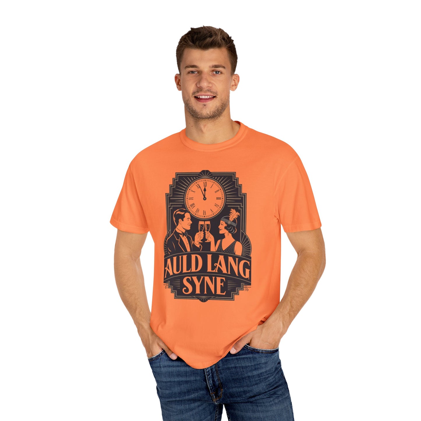 Auld Lang Syne Unisex Garment-Dyed T-shirt