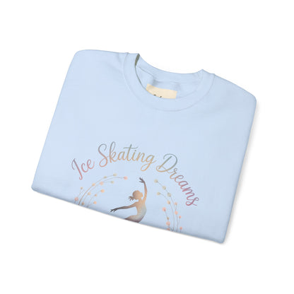 Ice Skating Dreams Crewneck Sweatshirt - Cozy Unisex Winter Wear