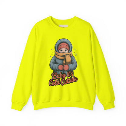 Baby It’s Cold Outside Crewneck Sweatshirt - Cozy Unisex Winter Apparel