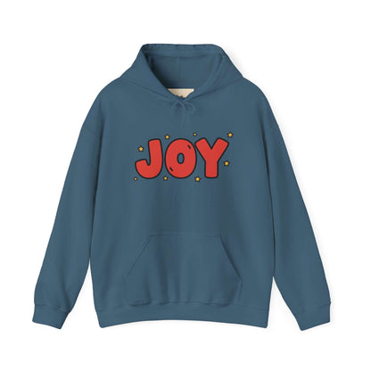 joy unisex hoodie in Bold Red,