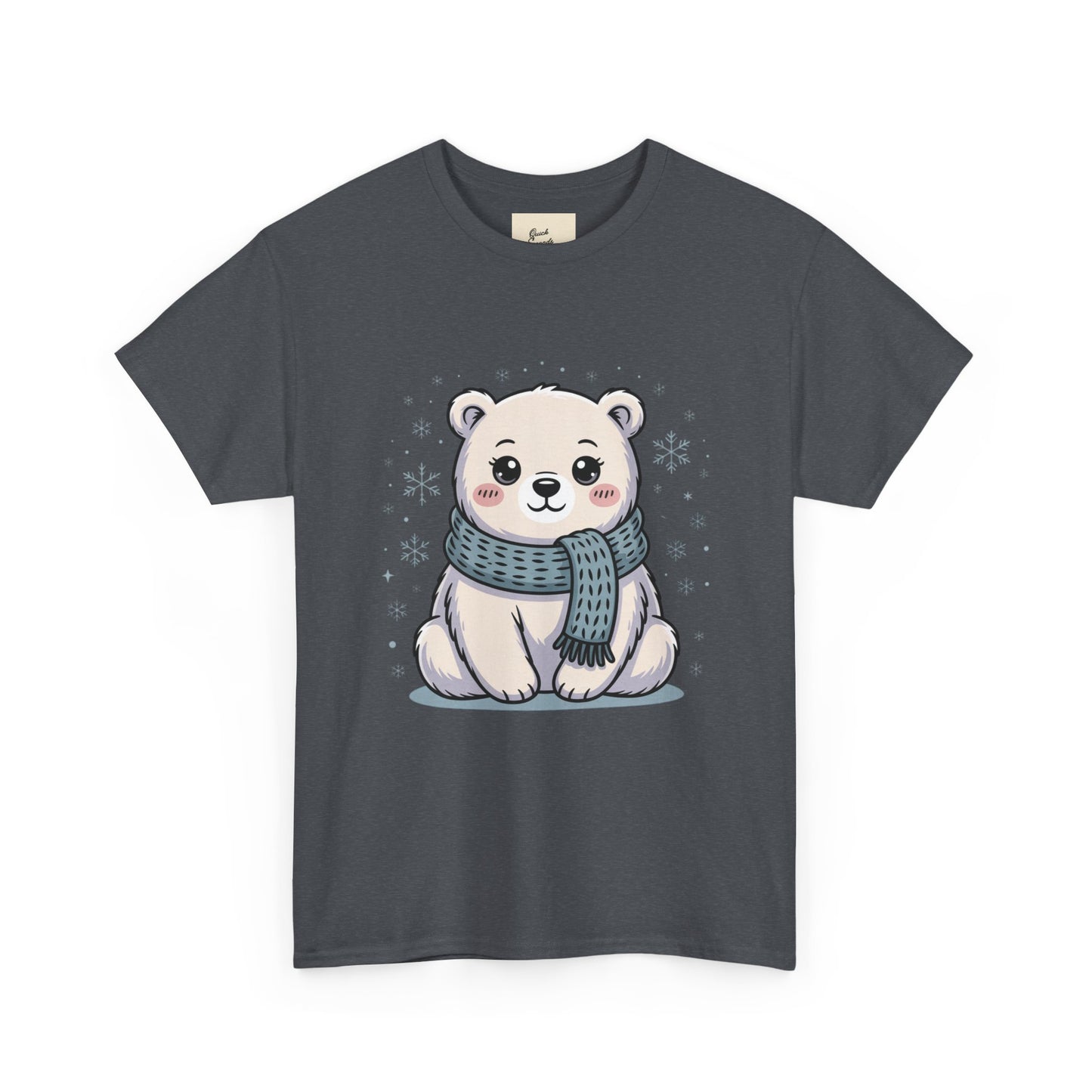 Cute Polar Bear Unisex Heavy Cotton Tee