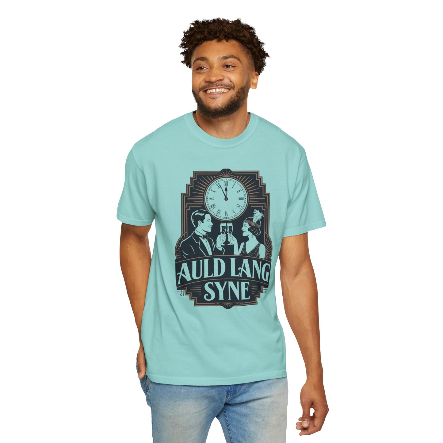 Auld Lang Syne Unisex Garment-Dyed T-shirt