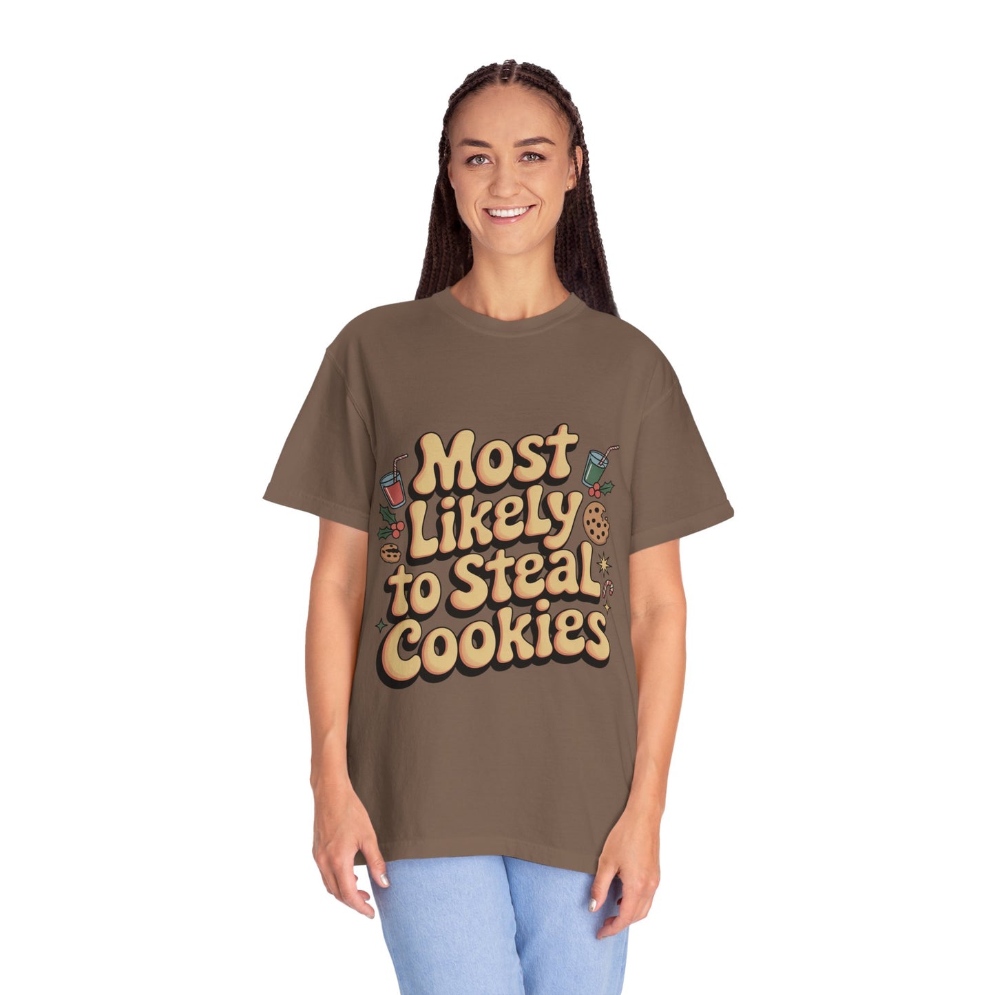 Vintage Christmas Cookie Thief T-shirt
