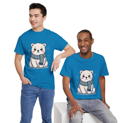 Cute Polar Bear Unisex Heavy Cotton Tee