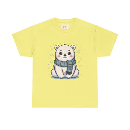 Cute Polar Bear Unisex Heavy Cotton Tee