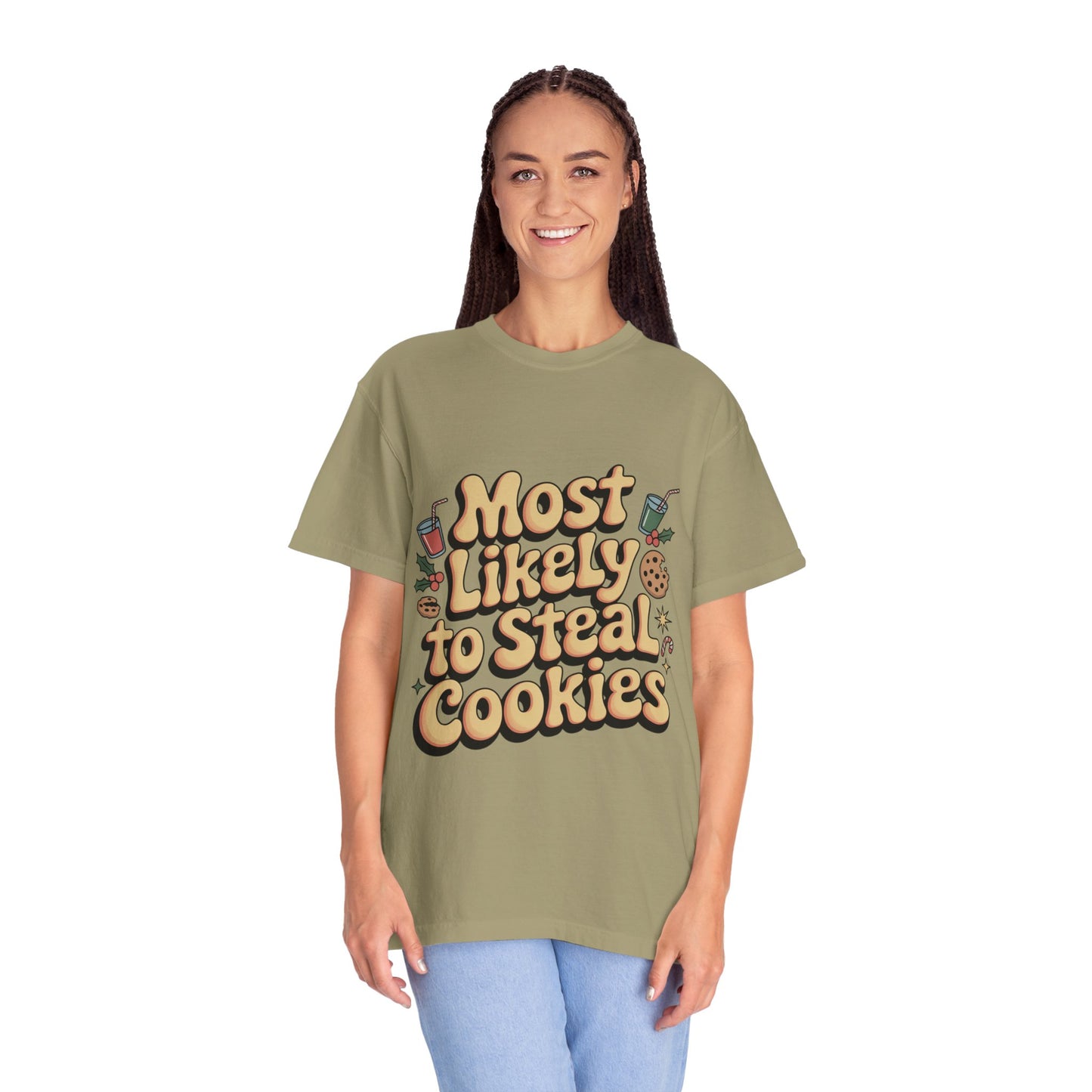 Vintage Christmas Cookie Thief T-shirt