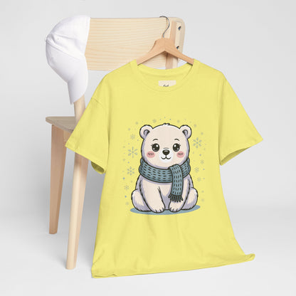 Cute Polar Bear Unisex Heavy Cotton Tee