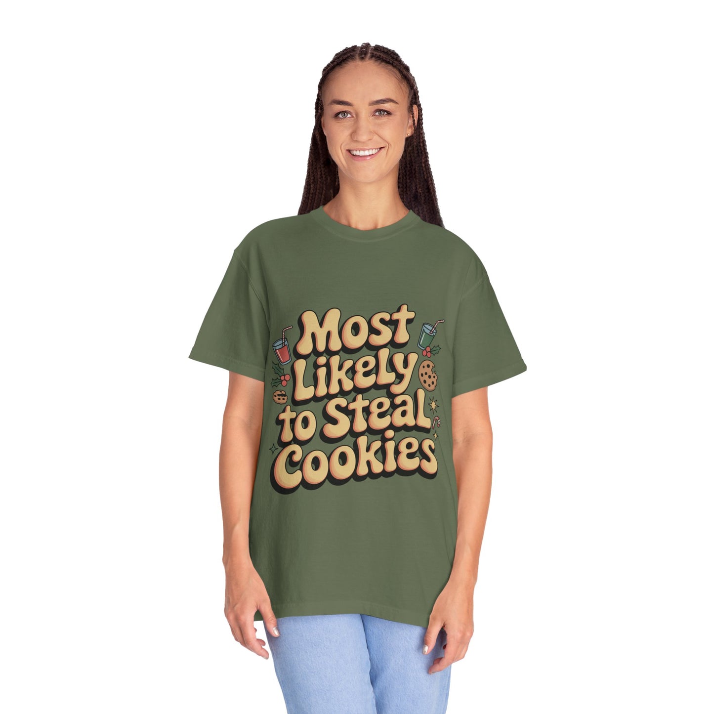 Vintage Christmas Cookie Thief T-shirt