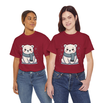 Cute Polar Bear Unisex Heavy Cotton Tee