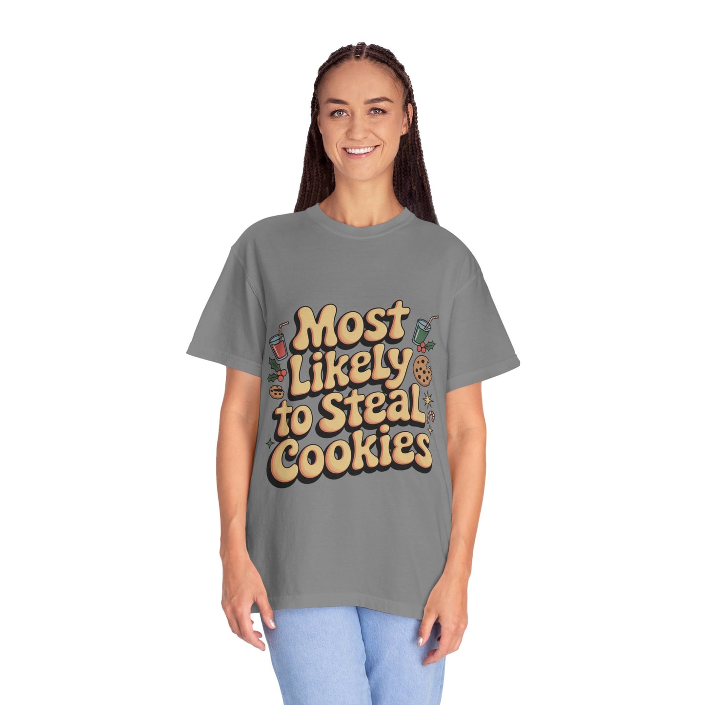 Vintage Christmas Cookie Thief T-shirt