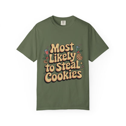 Vintage Christmas Cookie Thief T-shirt