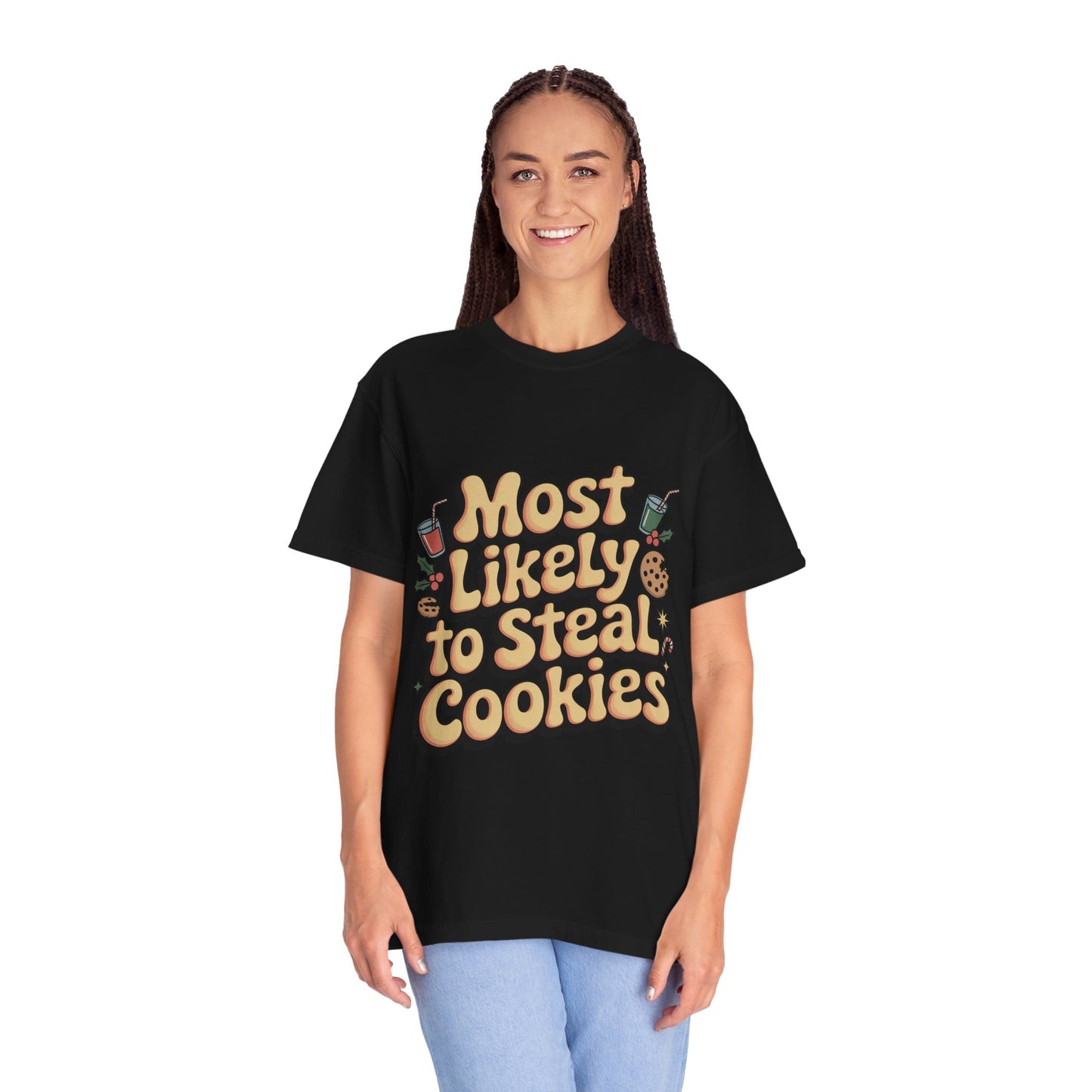 Vintage Christmas Cookie Thief T-shirt