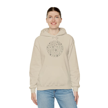 Christmas Doodle Unisex Heavy Blend Hooded Sweatshirt
