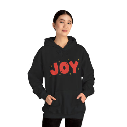 joy unisex hoodie in Bold Red,