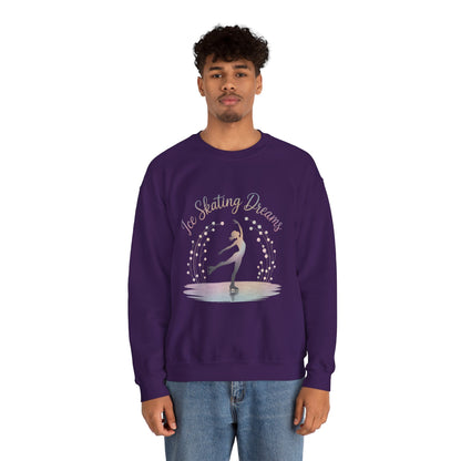 Ice Skating Dreams Crewneck Sweatshirt - Cozy Unisex Winter Wear