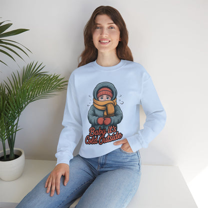 Baby It’s Cold Outside Crewneck Sweatshirt - Cozy Unisex Winter Apparel
