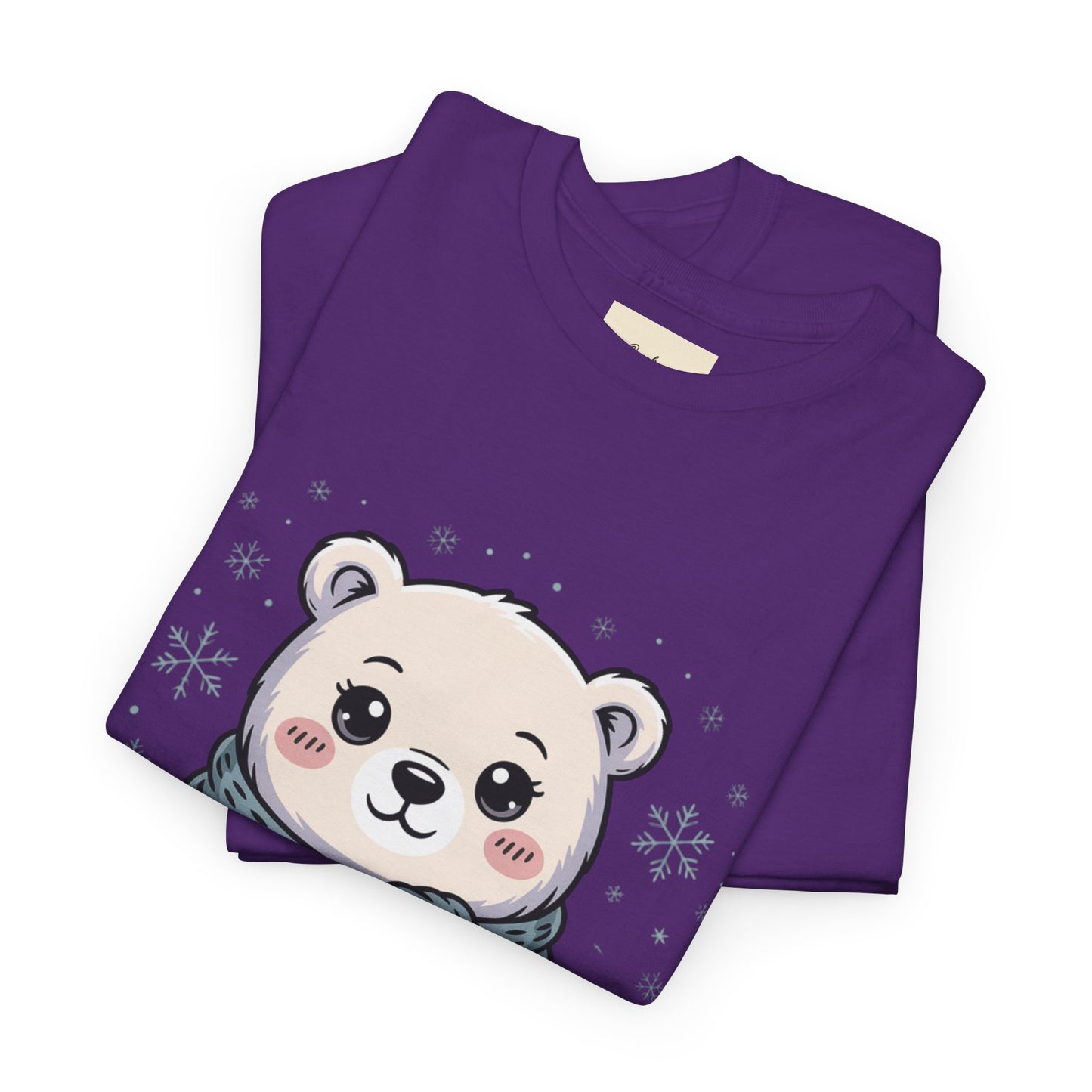 Cute Polar Bear Unisex Heavy Cotton Tee