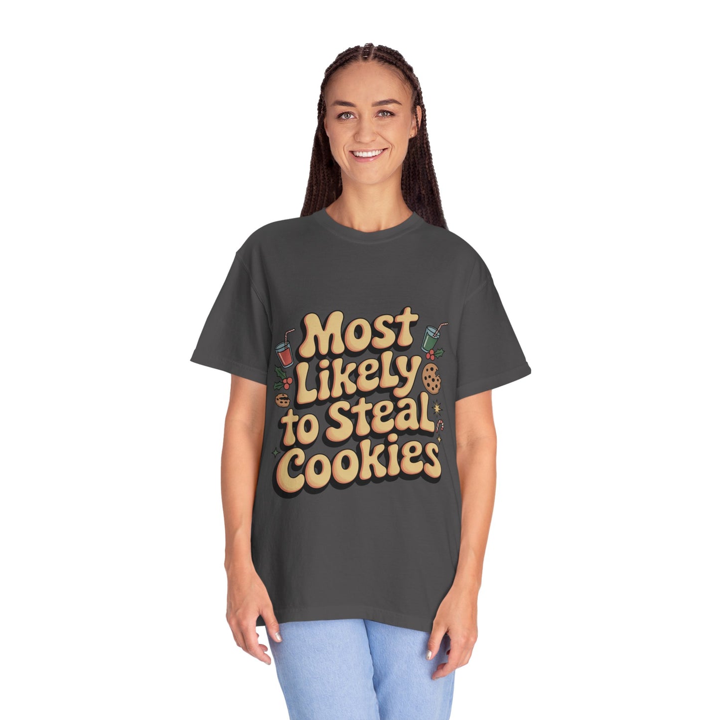 Vintage Christmas Cookie Thief T-shirt