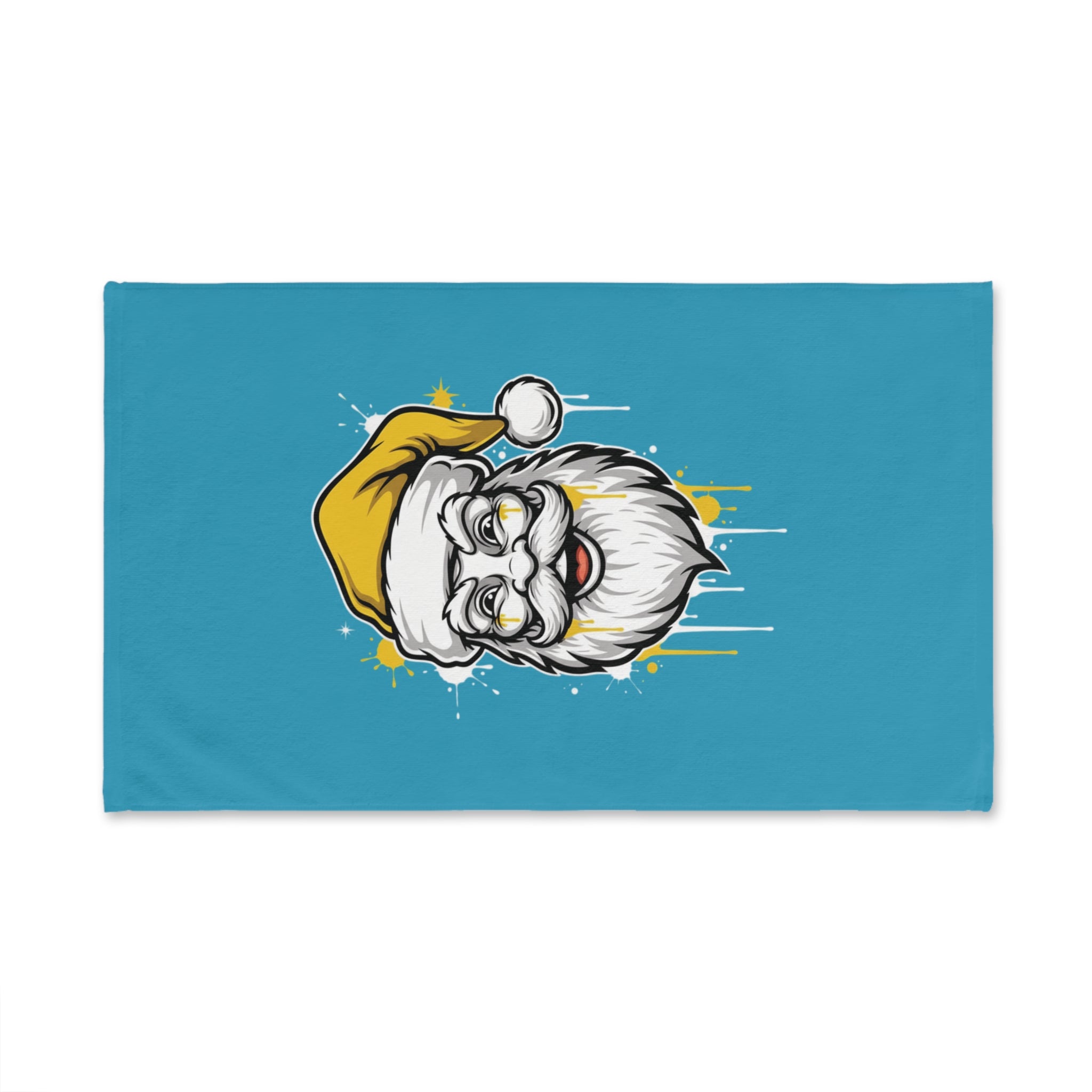 Hand Towel - Graffiti Santa Face Street-Wear Style Design