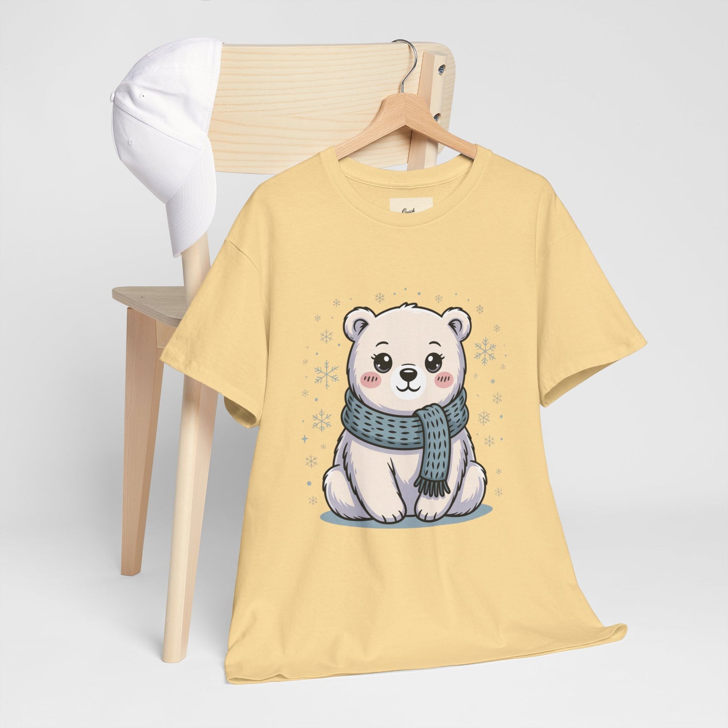 Cute Polar Bear Unisex Heavy Cotton Tee