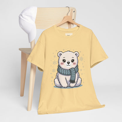 Cute Polar Bear Unisex Heavy Cotton Tee